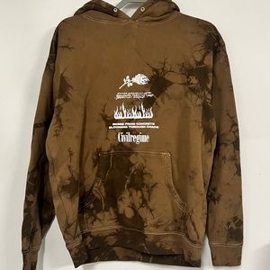 NWOT Civil Regime- Blooming throught chaos Brown Hoodie